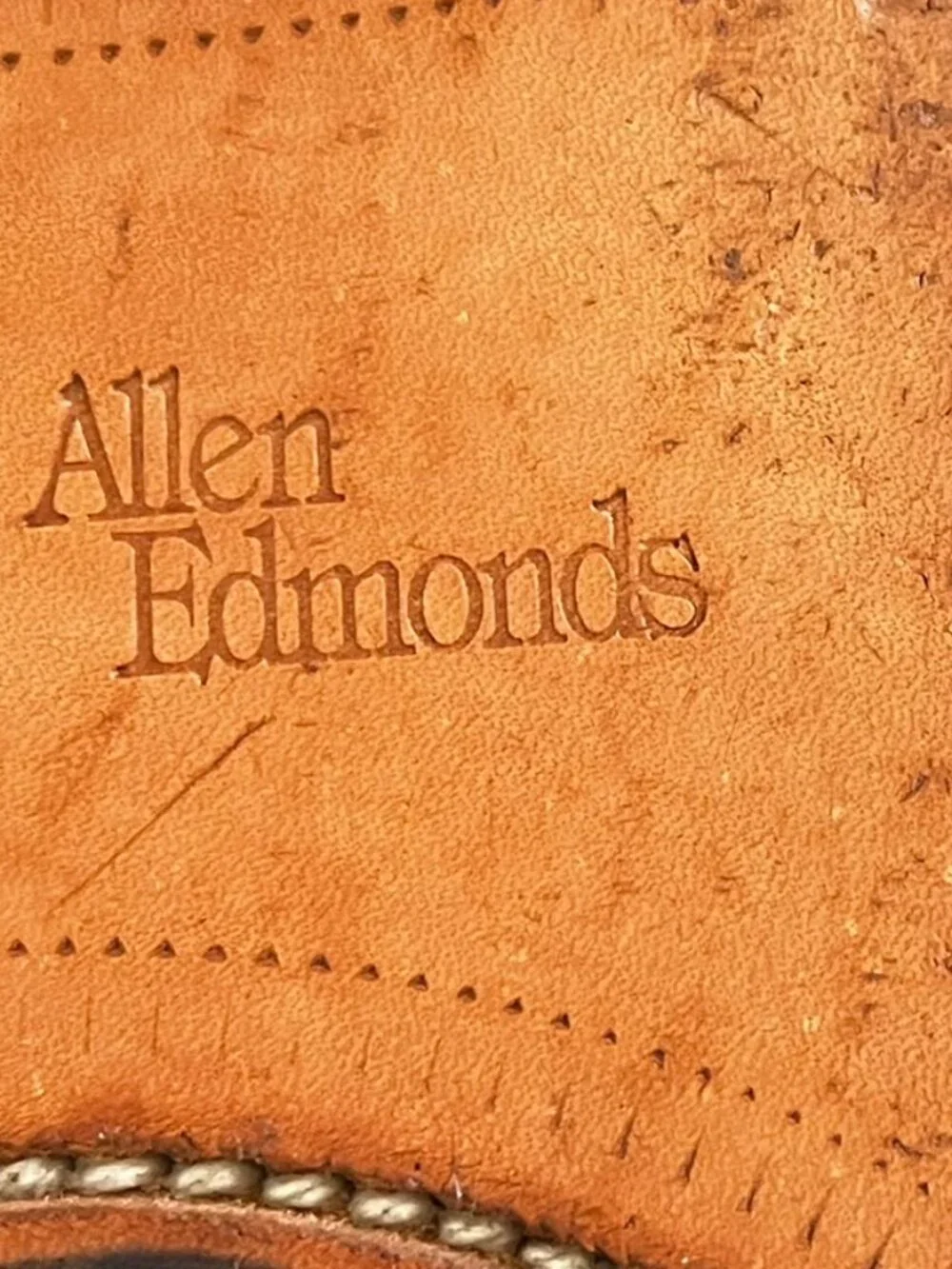 Allen Edmonds Men's Brown Hillcrest Leather Dress Office Shoes Sz 9.5